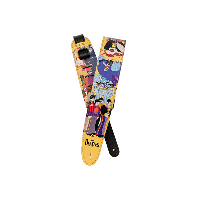 The guitar straps worn by The Beatles in Get Back