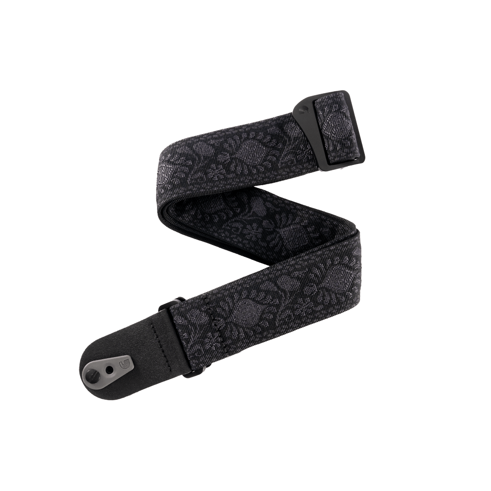 Pad Lock Woven Guitar Strap, Monterey Black Tubular | 50TB01-RL | D'Addario