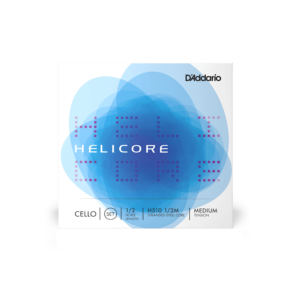 Helicore Cello String Set, 1/2 Scale, Medium Tension