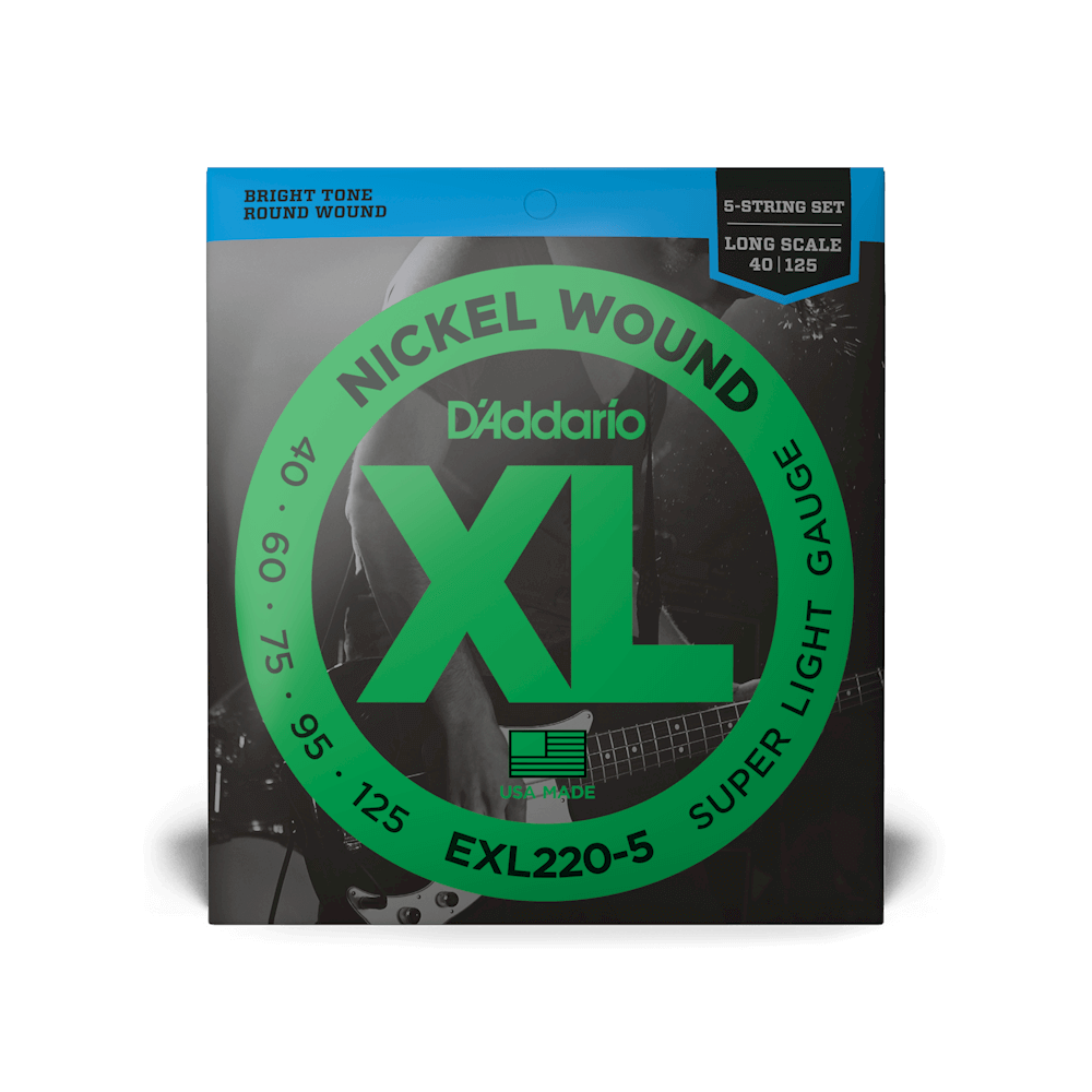 EXL2205 Nickel Wound 5String | Bass Guitar Strings | D'Addario