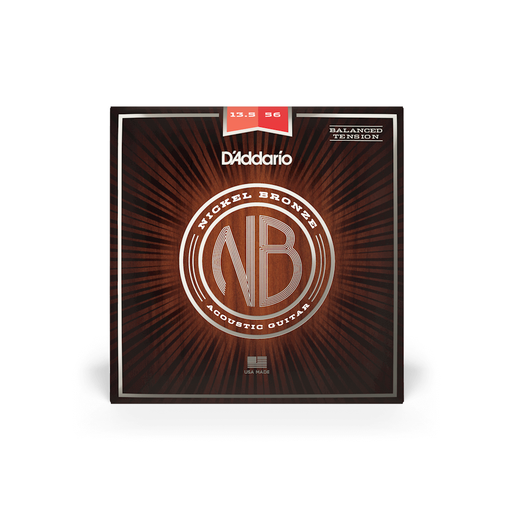 13.5-56 Medium Balanced Tension, Nickel Bronze Acoustic Guitar Strings