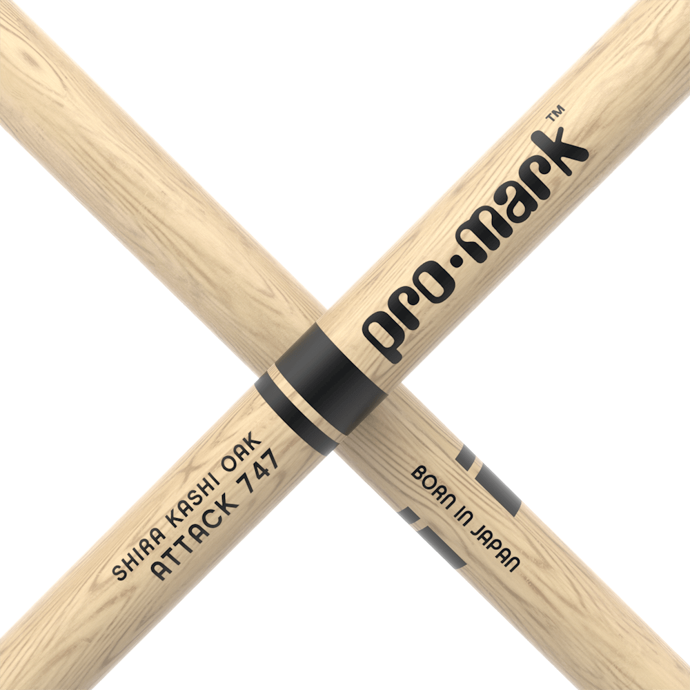 Classic Attack 747 Shira Kashi Oak Drumstick, Oval Nylon Tip